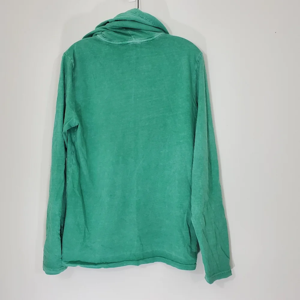 Polo Ralph Lauren 100% Cotton Green Pullover Hoodie, Size Small